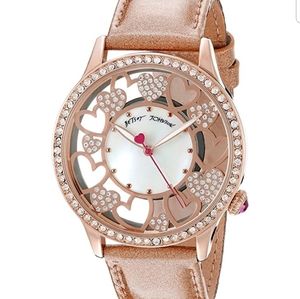 Betsey Johnson Rose Gold lover watch